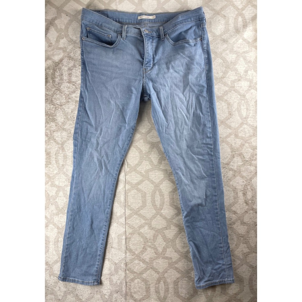 Levi's 311 Shaping Skinny Jeans Women 33 Light Blue Excellent Stretch Mid Rise